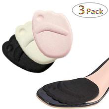 Pack Of 3 All Day Pain Relief Shoe Inserts Metatarsal Pads For Women-Multicolored