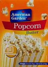 American Garden Microwave Popcorn, Butter (273g)