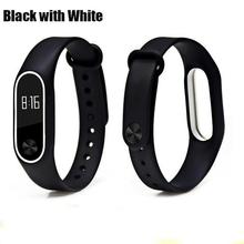 BOORUI Double color mi band 2 accessories pulseira miband 2 strap replacement silicone wriststrap for xiaomi mi2 smart bracelet