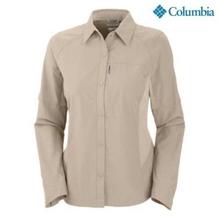 Columbia 1443231160 Silver Ridge Long Sleeve Shirt For Women- Beige