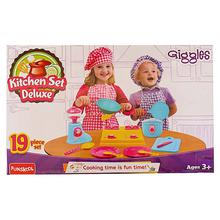 Giggles 19 Pieces Kitchen Set Deluxe- Multicolored