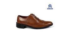 Shikhar Shoes Leather Brogue Formal Shoes For Men (2908) - Brick