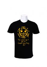 Wosa -Round Neck Wear Green Trafalgar Law Pirate Logo Tees Printed T-shirt For Men