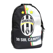 Black/White Juventus Printed Backpack For Men