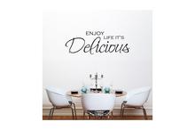 Enjoy Life It's Delicious Wall Decal Wall Sticker