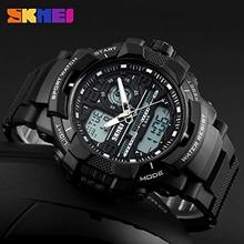 SKMEI Analog-Digital White Dial Men's Watch-1164 Black