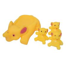 4 Yellow Elephant Model Toys For Kids