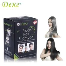 Dexe Black Hair Coloring Shampoo - 250ml With Free Gloves