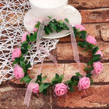 Girl Head Chain Hair Band  Flower Crown Headband Floral Hairband Festival Wedding Accessories Headdress