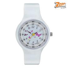 Zoop C4038Pp02 White Dial Analog Watch For Girls