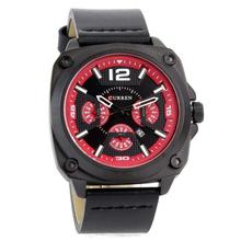 CURREN Curren M8260 Black/Red Dial Watch For Men