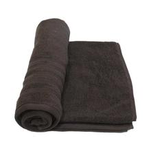 Dark Grey Plain Large Cotton Bath Towel