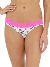 Jockey POP Pink/White Printed Bikini Brief For Women - FP47