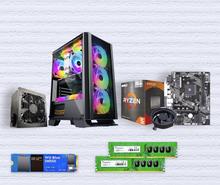 Budget Gaming PC With Ryzen 5 5600G, 700 Watt 80+ PSU, 16GB 8*2 3200Mhz RAM, 256GB Nvme M.2 SSD