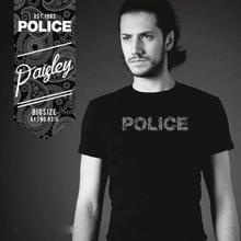 Police B316 Big Size Round Neck T-shirt For Men- Black