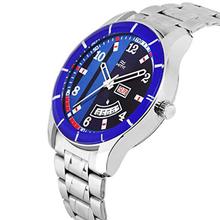 Hemt Analogue Blue Dial Day and Date Display Men's Watch