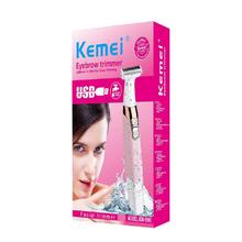 Kemei Women Shaver Bikini Epilator Hair Eyebrow Body Hair Removal Trimmer