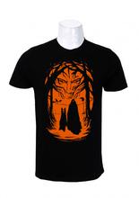 Wosa - Shadow Jon Black Printed T-shirt For Men