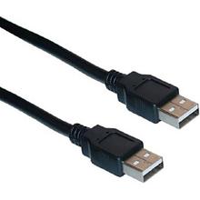 Black USB 2.0 A Male to A Male USB Cable