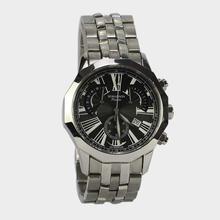 Romanson 61536M Black Round Dial Chronograph Watch For Men - Silver