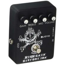 Joyo JF-04 High Gain Distortion, Guitar FX Pedal with Mid EQ - (Black)