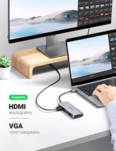 Ugreen 10 in 1 USB-C To 3*USB 3.0 A+HDMI+VGA+RJ45 Gigabit+SD/TF+AUX3.5mm+PD Converter