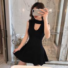 Flower One Piece Black T-shirt Styled Dress For Girls