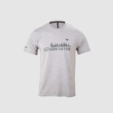 Wildcraft Grey Outdoor Tree Print Crew T-Shirt For Men