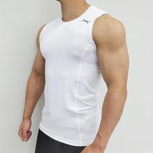 Men's summer new men's vest round neck sleeveless t-shirt