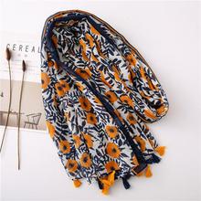 Korean Style Sun Protection Premium Printed Scarves For