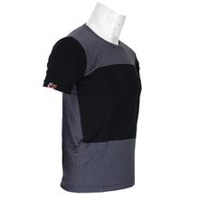 Grey/Black Dual Tone Round Neck T-Shirt For Men