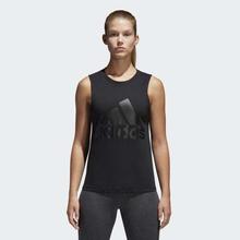 Adidas Black Essentials Logo Tank Top For Women - BP9260