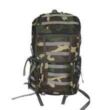 Green Camouflage Zippered Backpack For Men