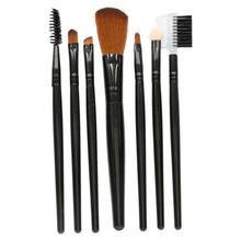 Black Make Up Brush Set - 7 Pieces