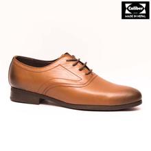 Caliber Shoes Coffee Lace Up Formal Shoes For Men (P518C)