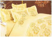 Luxury Satin Jacquard Fabric Bed Cover With Duvet Cover Set