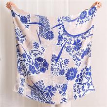 Korean Style Sun Protection Premium Printed Scarves For