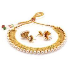 Sukkhi Gold Plated Moti Necklace Set For Women