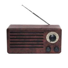 New Ri xing NR-3013 Retro Wooden FM Radio Bluetooth Speaker