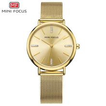 Mini Focus MF0036L Fashion Wrist Quartz Movement Alloy Watch For Women