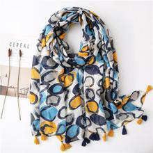 Korean Style Sun Protection Premium Printed Scarves For