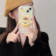 3D Cartoon Laurel Dog Melody Case Compatible for IPhone 14 XR 11 14 12 13 Pro Max 7plus X XS MAX 7 8 Plus SE 2020 Cinnamoroll Soft Tpu Cover Holder