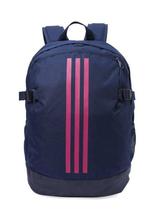 Adidas Navy/Pink 3-Stripes Power Medium Backpack - DM7682