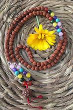 Nirvana Multicolored Rudraksha Seed Prayer Mala