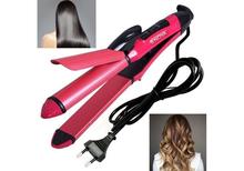 Nova 2 In 1 Hair Curler & Straightener