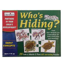 Creative Educational Aids Who's Hiding Puzzle - Green