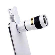 8X Telescope Zoom Mobile Phone Lens for iPhone Samsung Smartphones universal clip Telefon Camera Lens