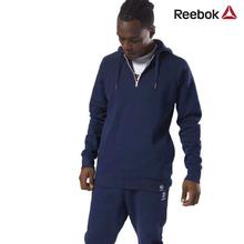 Reebok Navy Blue Classics 1/2 Zip Hoodie For Men - DH2066