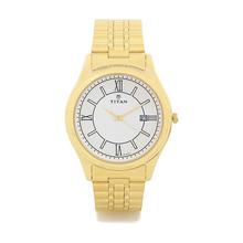 Titan Analog White Dial Men's Watch-1713YM02