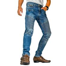 Virjeans Stretchy Ripped Design Biker Denim Pant (VJC 708) Light Blue